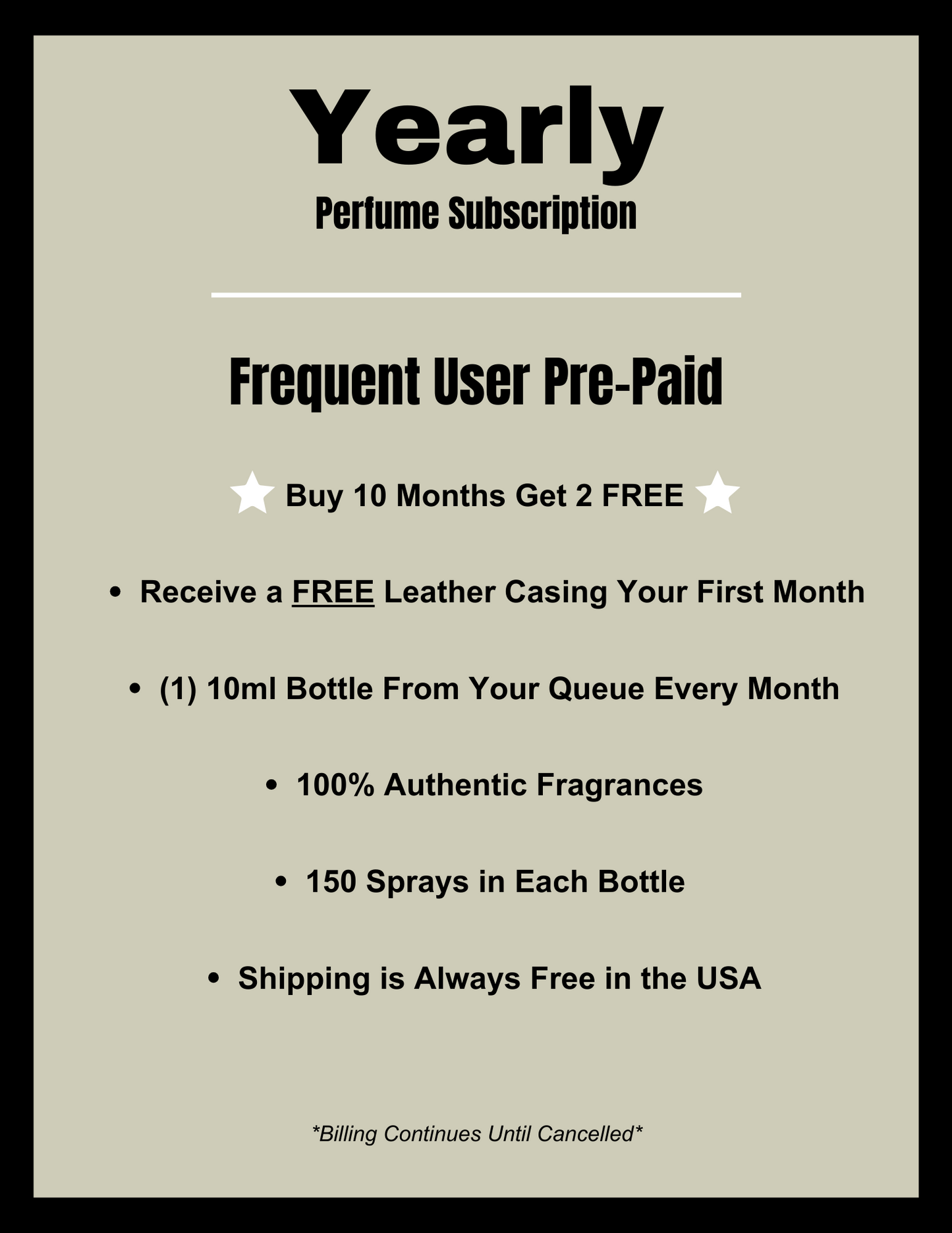Yearly Perfume Subscription